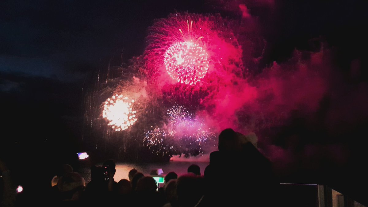 TabithasDad's tweet photo. Amazing firework display last night! Thank you @pandocruises  #Ionamaiden #Ionaishere https://t.co/GCweoWuIB3