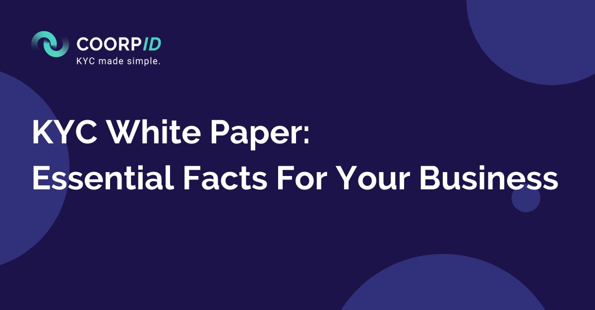 In this white paper we explain the core components of an effective #KYC procedure, from understanding regulations to key considerations needed at each stage: coorpid.com/2021/07/15/kyc…
#kycregulations #regtech #financialinstitutions #audit #compliance #fintech #financialservices