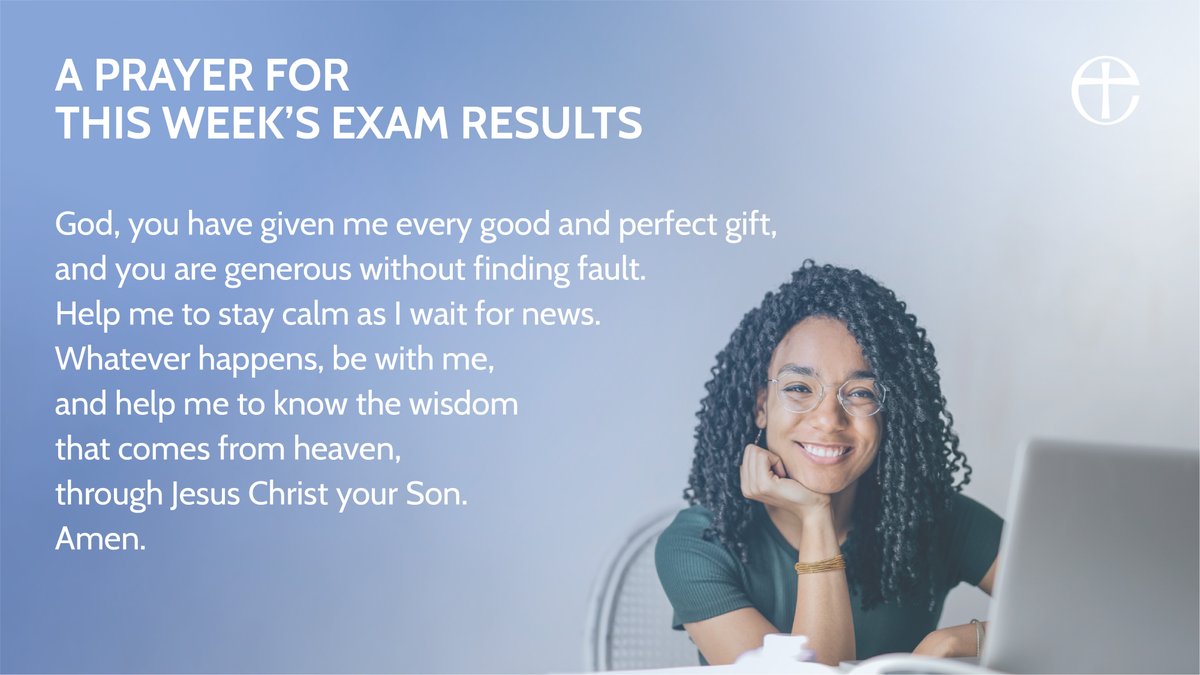 The Church of England (@churchofengland) on Twitter photo Let us pray with all those receiving results this week.
Who are you praying for? 🙏🏻 Let us pray with all those receiving results this week.
Who are you praying for? 🙏🏻