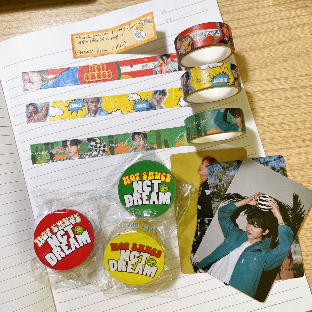 Hot sauce washi tapes arrived safely! Ty <a href="/rcpcgos/">✿ rcpcgos ✿ IA</a> #vividfb for holding this go <3