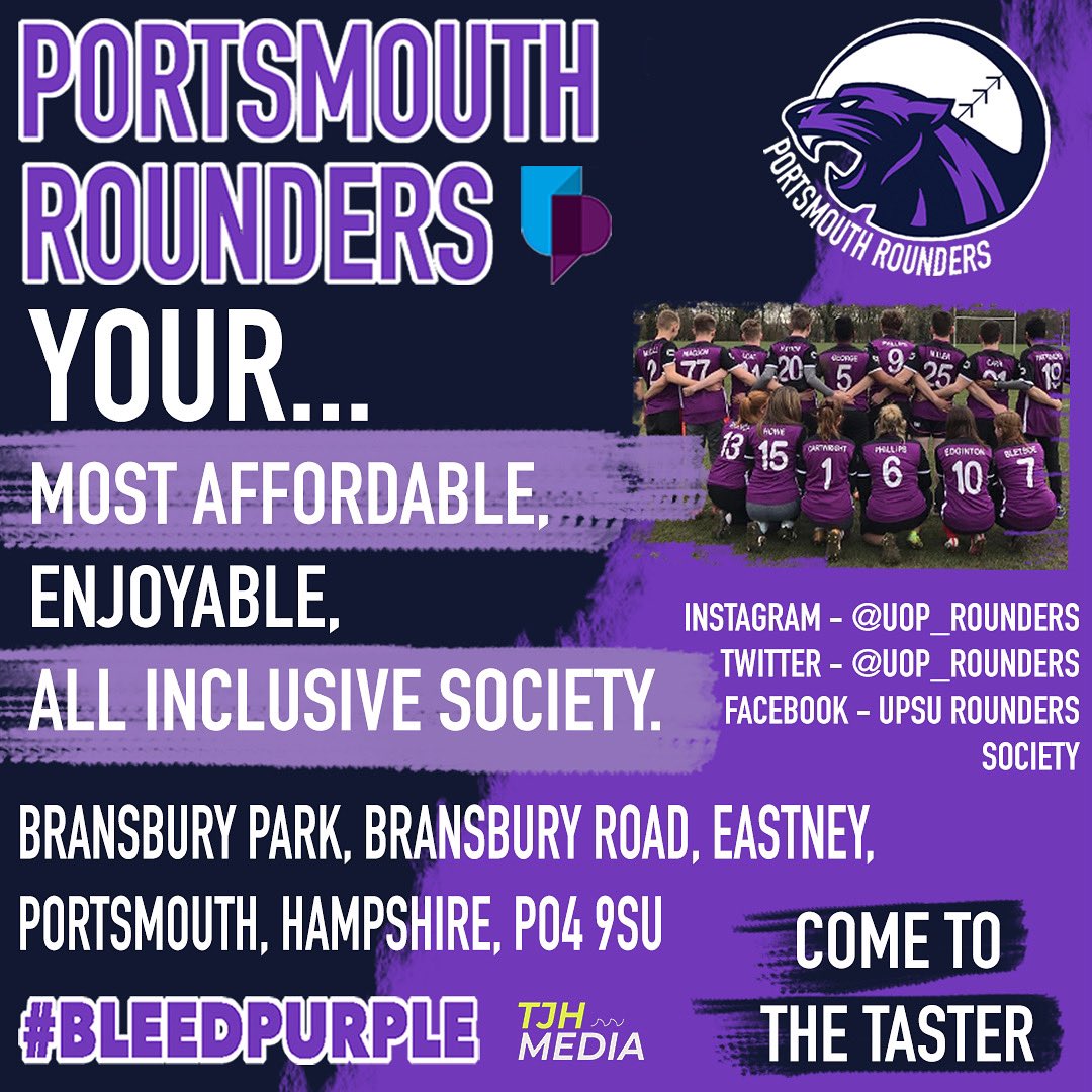 🎉A big congratulations to everyone receiving results today🎉 now you’re on your next big adventure, why not give rounders a go?👀 meet new people and make amazing memories! 
We look forward to meeting you all soon ⚾️
#portsmouthuni #bleedpurple #rounders