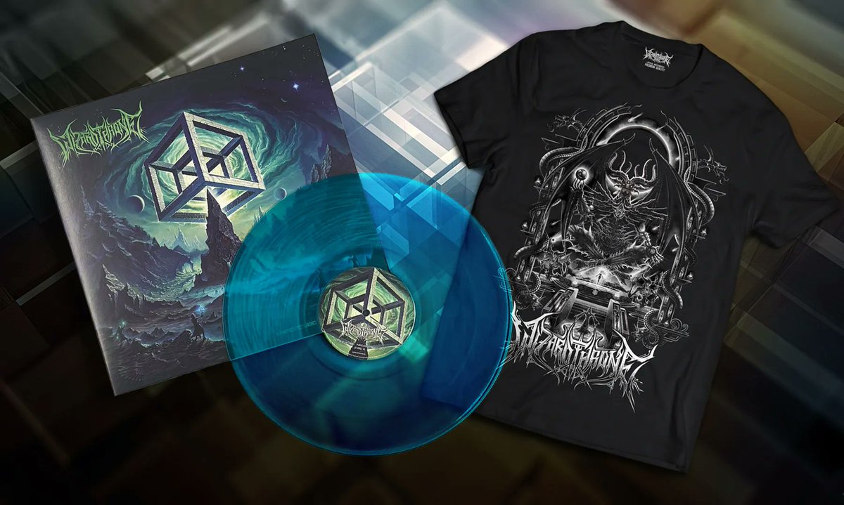wizardthrone's tweet image. Through means most devious we have managed to source an extremely limited run of 100  webstore exclusive transparent teal vinyls. A brand new shirt design has also manifested itself as a by-product of the foul alchemical rituals required. Extraordinary!

Merch.wizardthrone.com