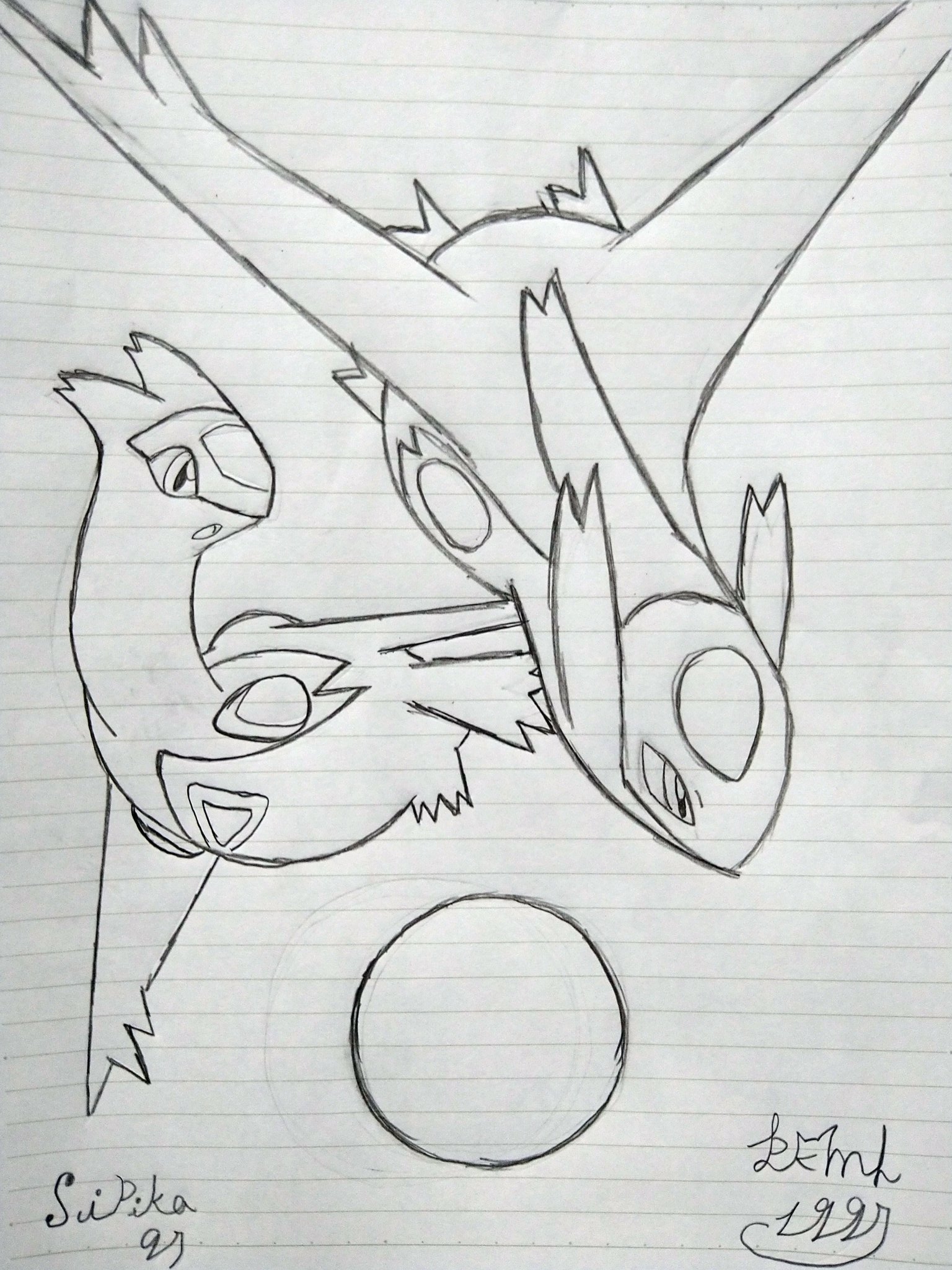 Pkmn1997 このタグを見た人はラフ画とその完成絵を見せる ラティ ラティオス ラティアス ポケモンイラスト ポケモン 模写 模写イラスト T Co Rn9xzx4iim Twitter