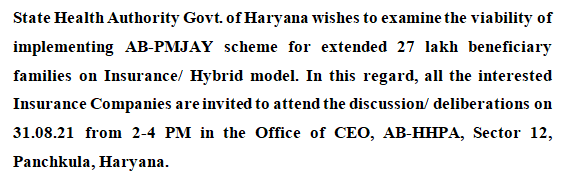 AyushmanHaryana (AB-HHPA) tweet media