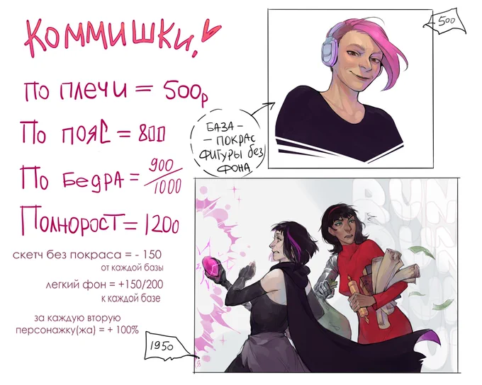 девочки, всем привет!! открываю коммишки💜
мне очень нужна денюшка, чтобы поехать в Москву к своей девушке, а я на мели(
поэтому буду рада отресить каких-нибудь прекрасных дам ауф
предоплата 50% и 50% после утверждения скетча (сбер)
пишите в вк: https://t.co/gzkxfR66dI 