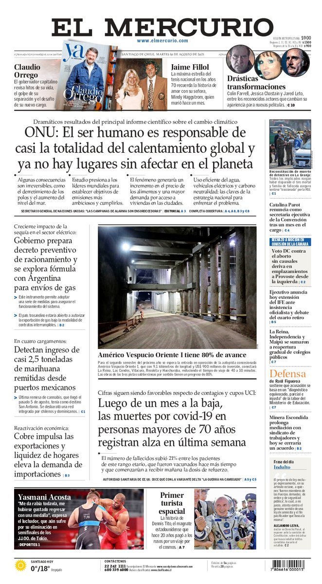__elmercurio's tweet photo. Revisa la portada de hoy https://t.co/6BRPVNWhkP https://t.co/zYHzzW8goF