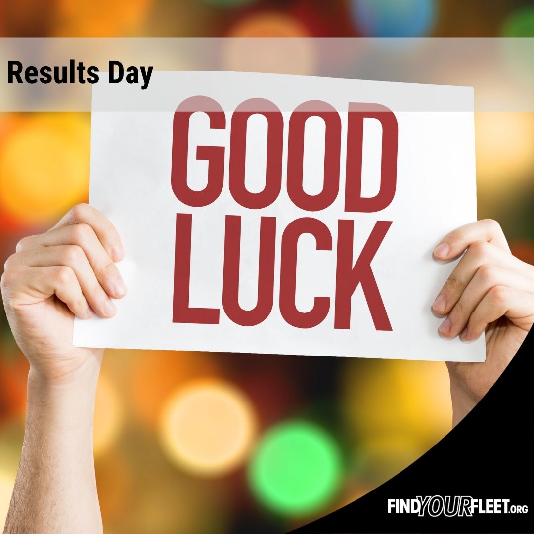 Good luck to all students in Fleet and beyond who are getting their results today.