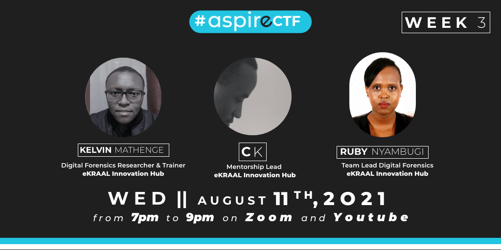 Excited to meet this week's #aspireCreators during the weekly #AspireWalkthroughs starting at 7pm hosted on #YoutubeLive.

We cover #OSINT today! Come #learn with us matters #OpenSourceINTelligence: ow.ly/thpI50FNEWz

#opensource #threatintel  #infosec #AspireCTF  #mentor