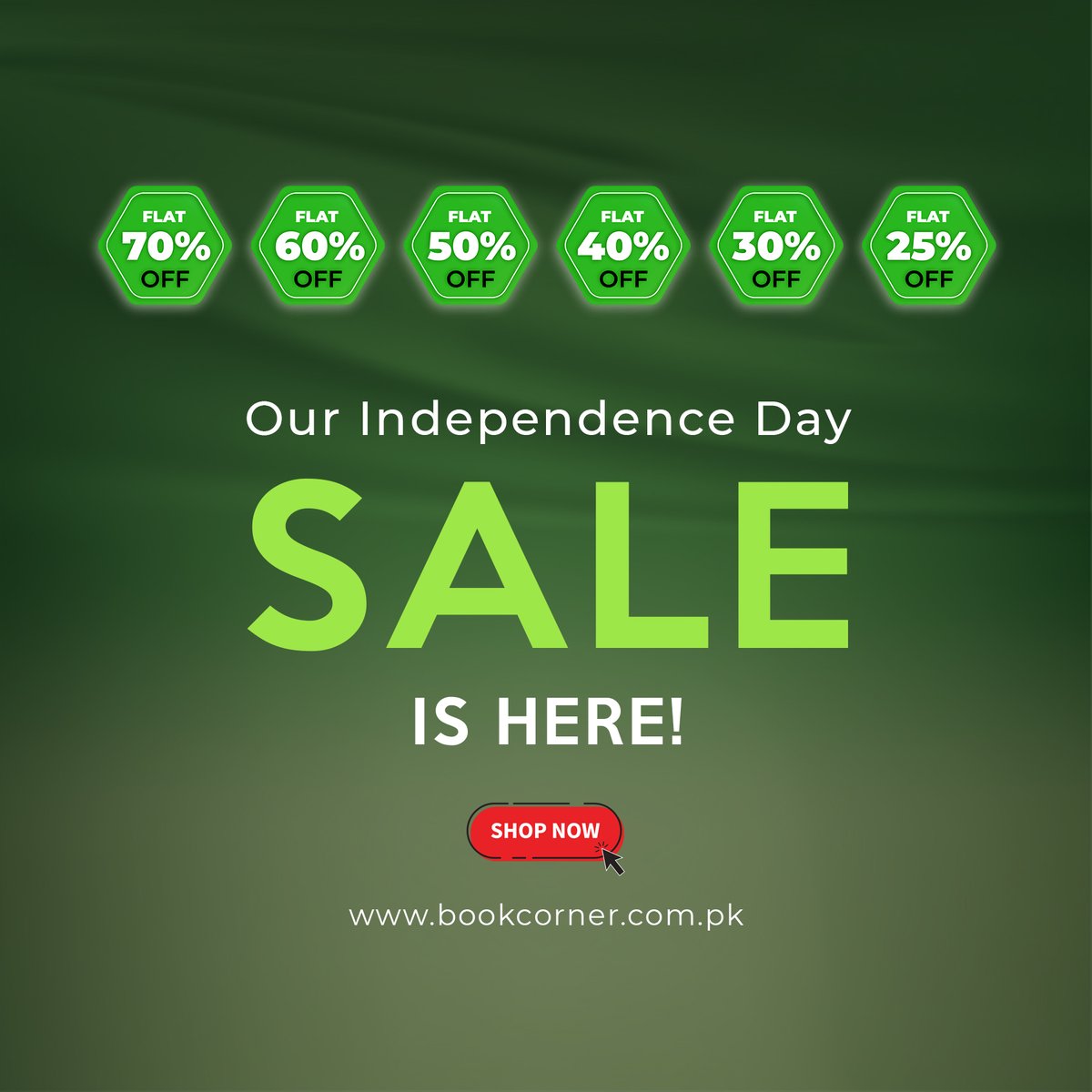BookCornerJlm's tweet photo. Upto 70% off
The Independence Day Sale is now LIVE!
https://t.co/TeDoYti0JI
#BookCorner #BookCornerJhelum #Books #Read #IndependenceDay #Sale #Azadisale #Azadi #Freedom #August14 #BestDiscounts #Upto70 #ShopNow https://t.co/WrWQxstpBv
