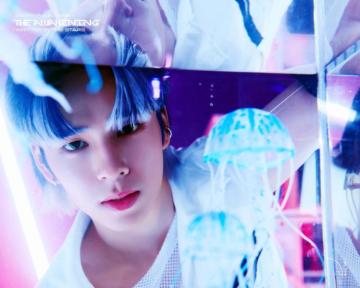CRAVITYstarship's tweet photo. CRAVITY
1st ALBUM PART 1
<THE AWAKENING>
WRITTEN IN THE STARS
⠀
2021.08.19 RELEASE
⠀
CONCEPT PHOTO
TAKE VER.
세림(SERIM)
⠀
#CRAVITY #크래비티
#세림 #SERIM
#THE_AWAKENING
#WRITTEN_IN_THE_STARS https://t.co/mhBObJja9L