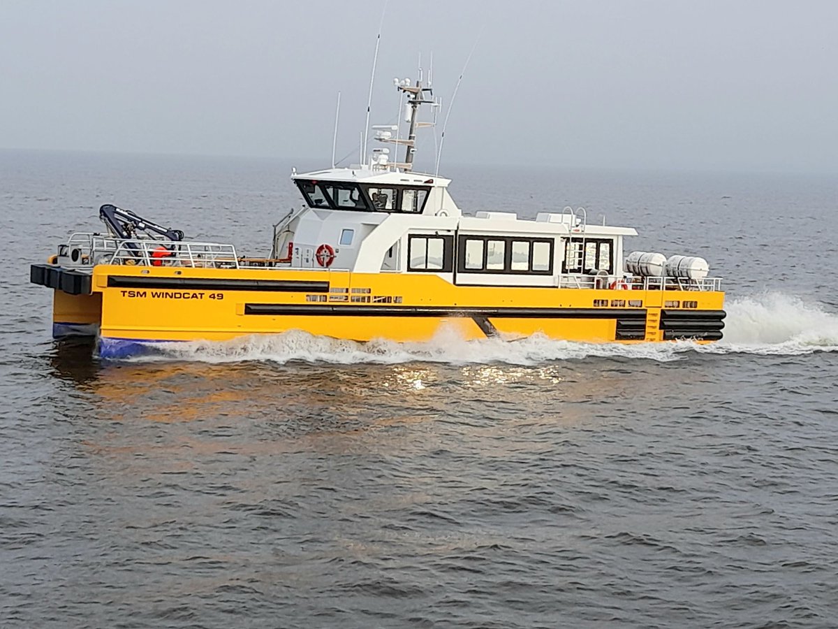 Windcat Workboat #49 has departed! We've made the #deckhouse of #composites, which is #leightweight, #noncorrosive, #insulating and #soundabsorbing. These great #qualities saves a lot of costs on #fuell and #maintaince.