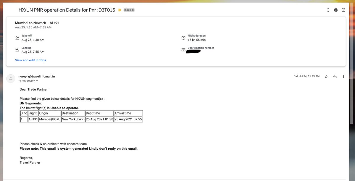 sankalp_1501's tweet photo. @Flipkart @flipkartsupport @airindiain 
I'd booked an AirIndia flight from Mumbai to NYC via Flipkart Travel. The flight is canceled by the airline. Cust exes I talked with said it takes 120 days to get the refund. And they are waiting for Airline to confirm the cancellation. https://t.co/qe4P8f6EPv