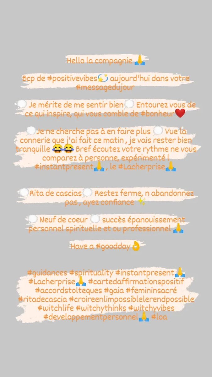 MarzEmma1's tweet photo. #guidances #spirituality #instantpresent🙏 #Lacherprise🙏 #cartedaffirmationspositif #accordstolteques #gaia #femininsacré #ritadecascia #croireenlimpossiblelerendpossible #witchlife #witchythinks #witchyvibes #developpementpersonnel🙏 #loa https://t.co/7rS2EBwfSJ
