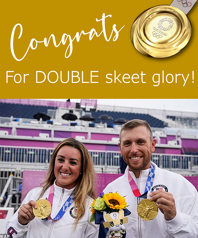 rkdavis1's tweet photo. Double Gold at the Olympic Shooting Range! Plus our Summer Sale Continues... https://t.co/q0V7mGQfIA https://t.co/Lxr9bkpLUk