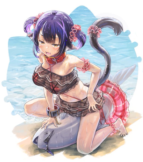 ☀️あづいぃぃぃぃぃ…
猛暑で煮えそうなまぐろちゃんを救済…

素潜りでマグロゲットダゼにも見える
# くろいけもみみ
# けもあーと 