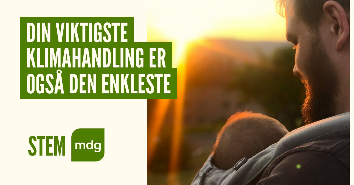 Miljøpartiet De Grønne (MDG) tweet media