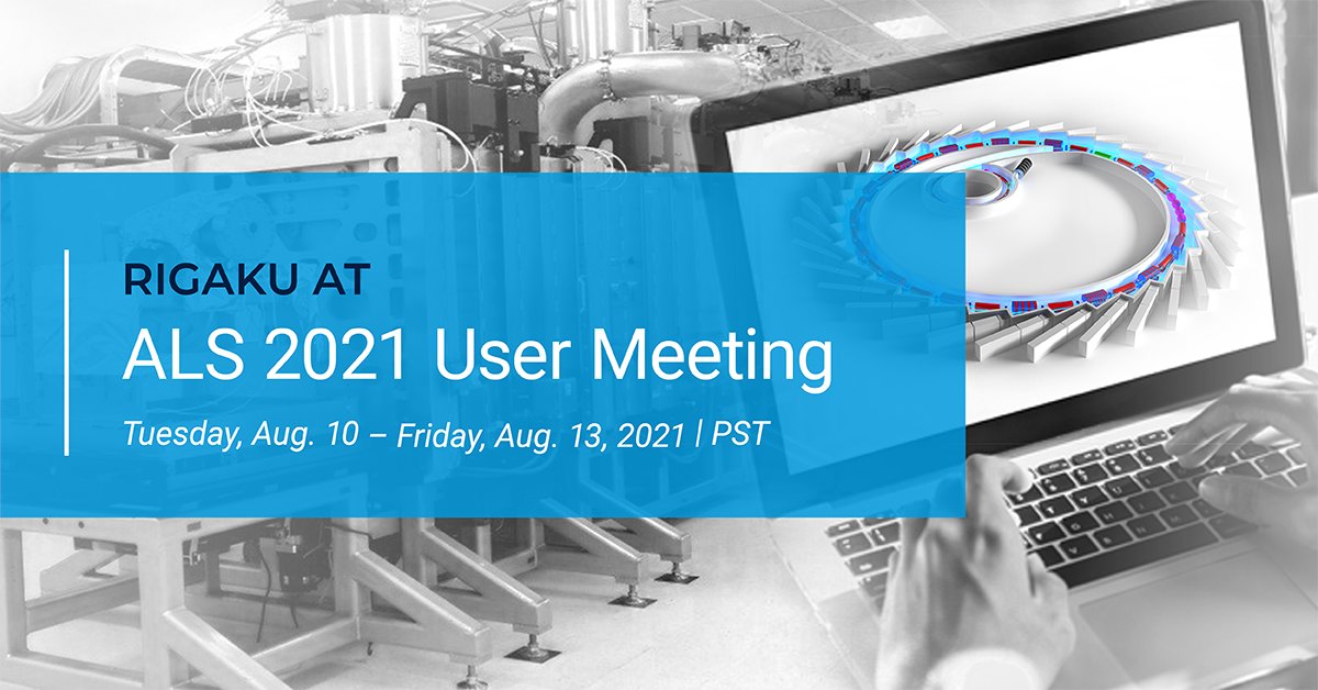 Rigaku Innovative Technologies is very happy to meet you at the ALS User Meeting. Nick Grupido will be present throughout the meeting and welcomes you to a discussion.

rigaku.com/user-meeting/A…

#optics #X-ray #EUV #ALSUserMtg