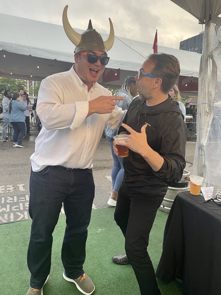 vesonnautical's tweet photo. Last week, the Veson Boston office gathered to enjoy the annual Summer Outing, this year at Harpoon Brewery! A little rain couldn't stop us from enjoying some quality time outside together🍍 #lifeatveson https://t.co/37HsaweeV1