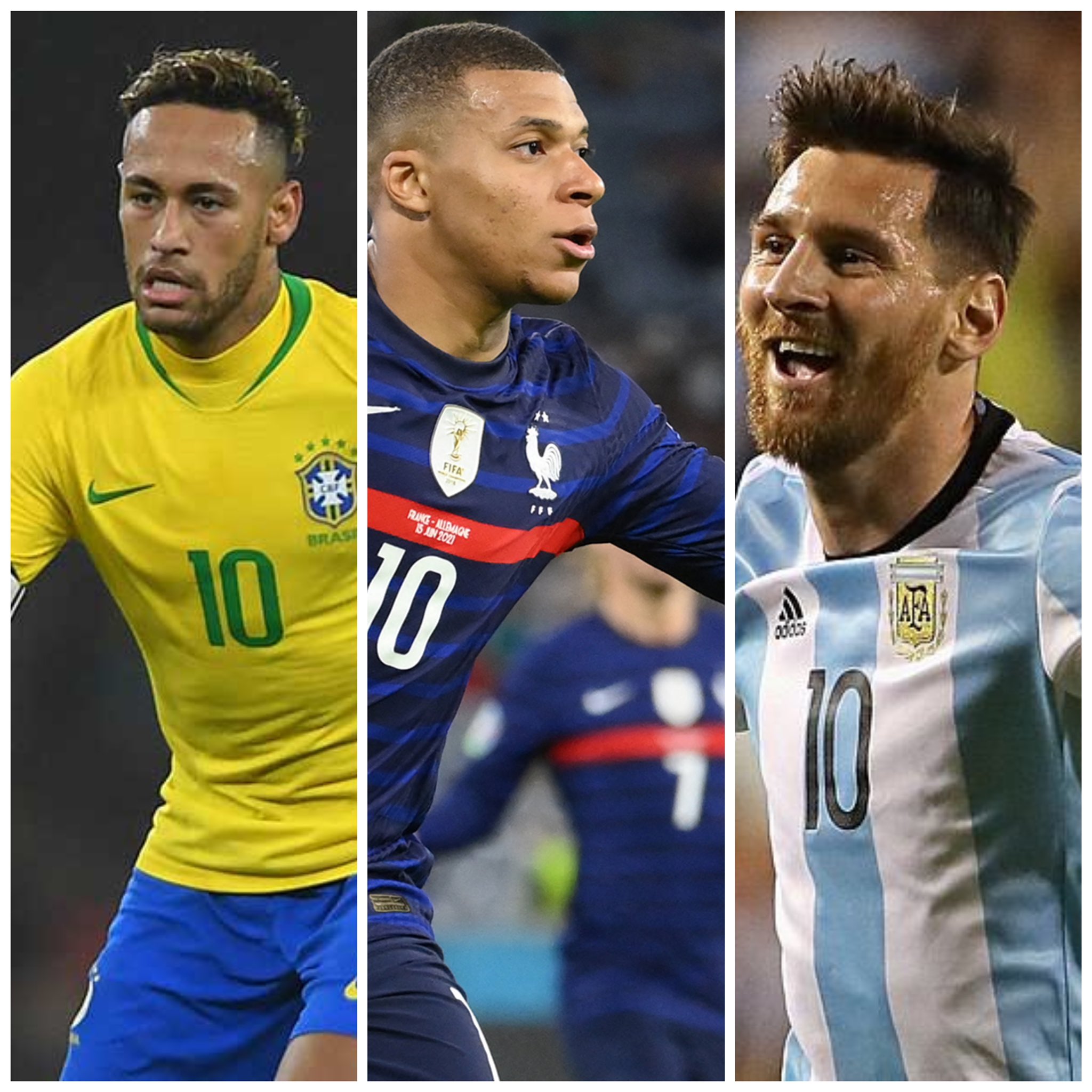 かんた ブラジル代表の10番 フランス代表の10番 アルゼンチン代表の10番 これが前線って本当にゲームの世界 T Co Ogp2210p2j Twitter