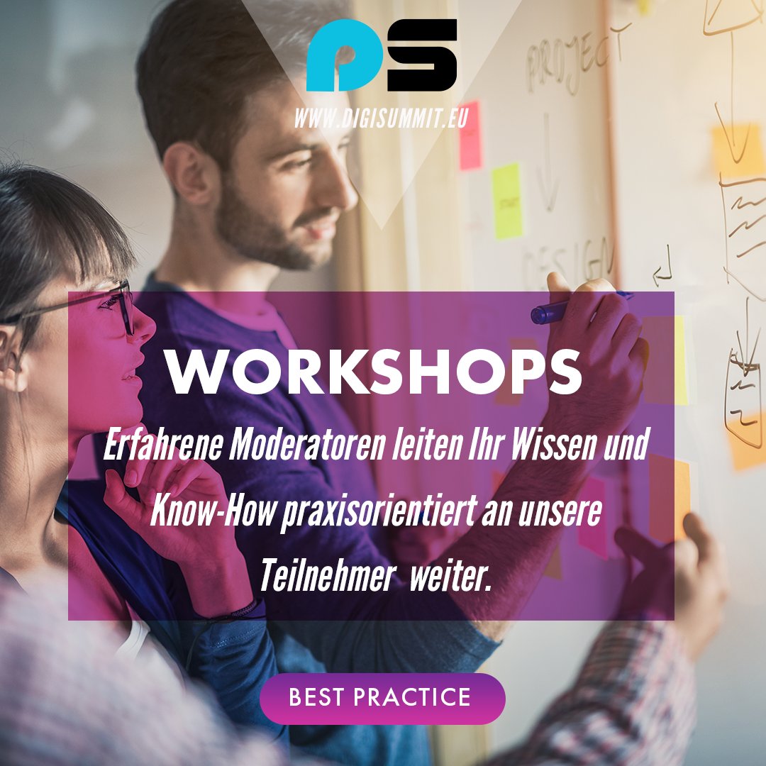 Unsere <a href="/digisummit_eu/">digisummit.eu</a> Workshops werden von professionellen Moderatoren geleitet und bieten den Teilnehmern bestimmte Arbeitsgruppen zu relevanten Themen im Bereich digitaler Unternehmenskommunikation. 
digisummit.eu