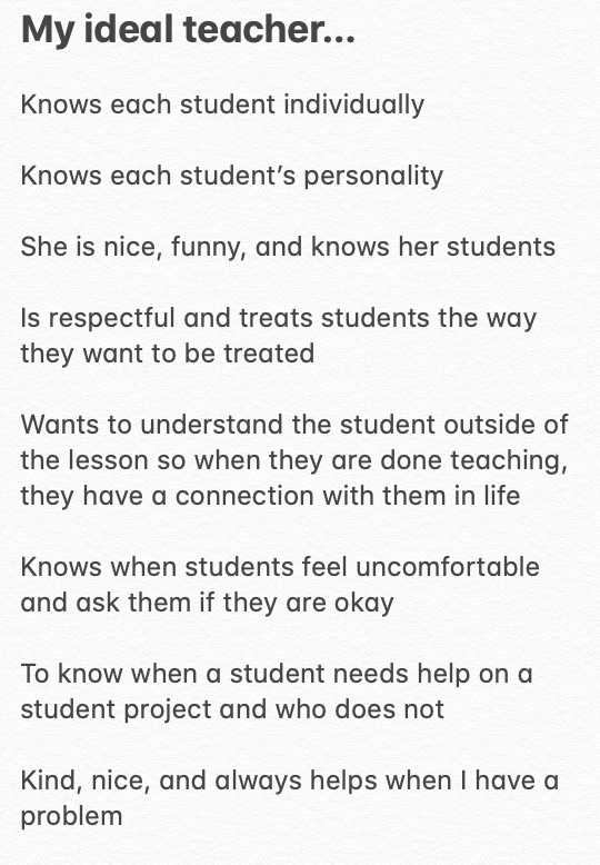 Mann4Edu's tweet image. Read a snippet what the students had to say to the @CSISD audience today about reaching future goals, change in schools, keep the same in schools, and about their ideal teacher

#SuccessCSISD #FramingCSISD
👇👇👇👇👇👇