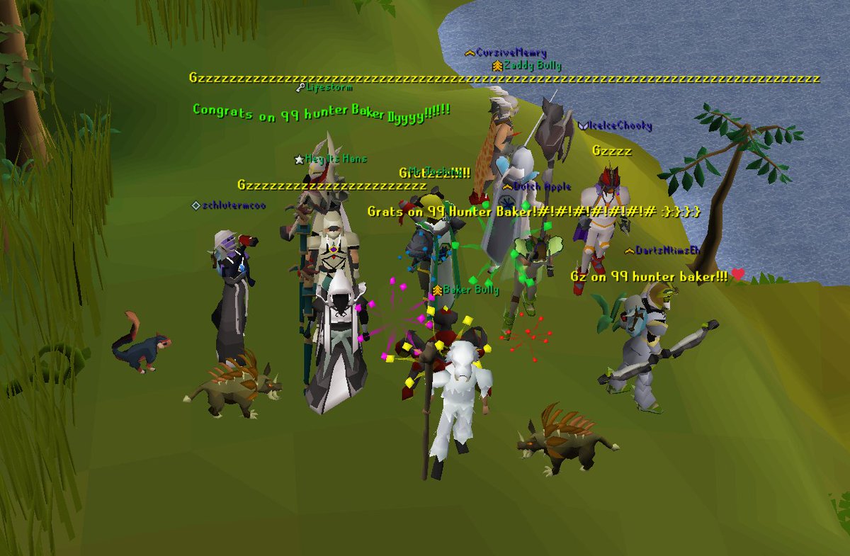 Super huge shout out to our very own Baker Bully on 99 Hunter! GZZZZZZ BEAST 💪

PS: I think all of us are a little jelly of that super cute herbi pet 😭😍

#osrs #gaming #oldschoolrunescape #runescape #achievements #goals #celebtation #skilling #gamer #pog #mmo #fantasymmo