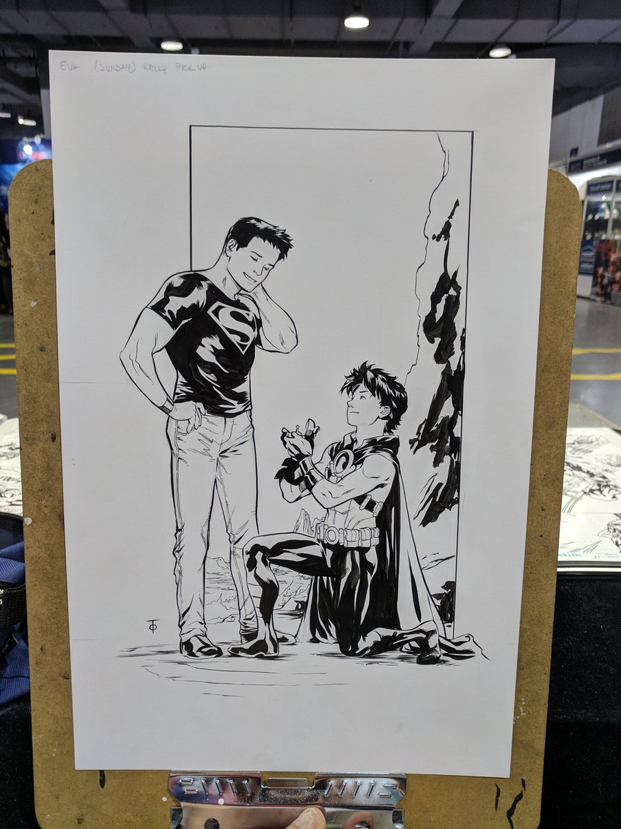 JoeWild8's tweet photo. Just one step away from #timcon ... c'mon @DCComics you can do it! #makeconnorbi 

Tim and Connor want this!

Let this @marcusto commission become canon! https://t.co/QwJH3mQMKr