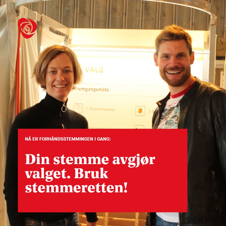 Nå er forhåndsstemmingen i gang! Våre to toppkandidater i Hedmark oppfordrer alle til å bruke stemmeretten.