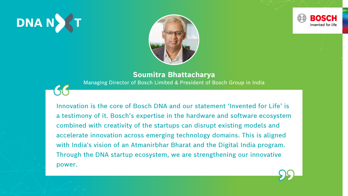 BoschSoftware's tweet photo. #Bosch DNA Nxt startup program announces the launch of its fifth cohort with 13 #startups selected to join the 16-week program. The program provides a platform for innovative tech startups to co-create solutions or explore joint go-to-market opportunities. https://t.co/GIVJNXQGVB https://t.co/bRmVIgaWcL