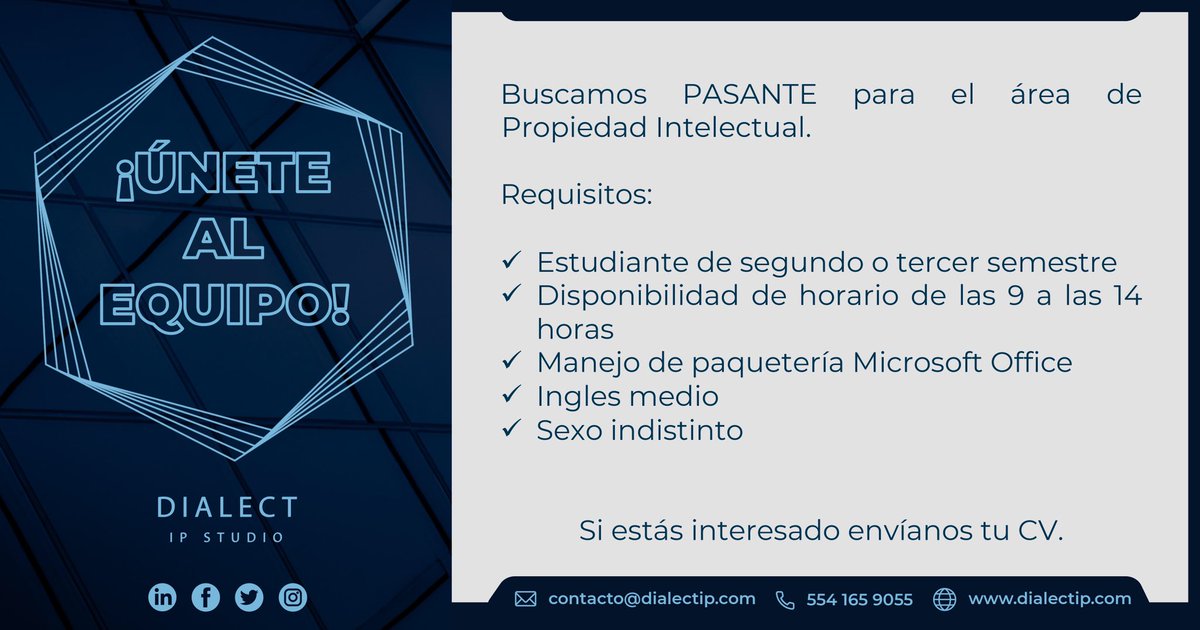 DialectIp's tweet photo. #Dialect #IP #TeMerecesLosMejoresAbogados https://t.co/JV59YB5nIZ