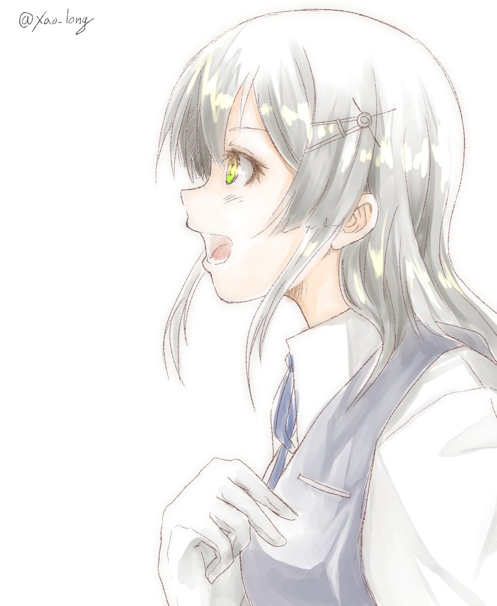 艦これ「親潮さんは話すのが好きそうです。
#艦これ版深夜の真剣お絵描き60分一本勝負
#」|小龍@秘書艦金剛のイラスト