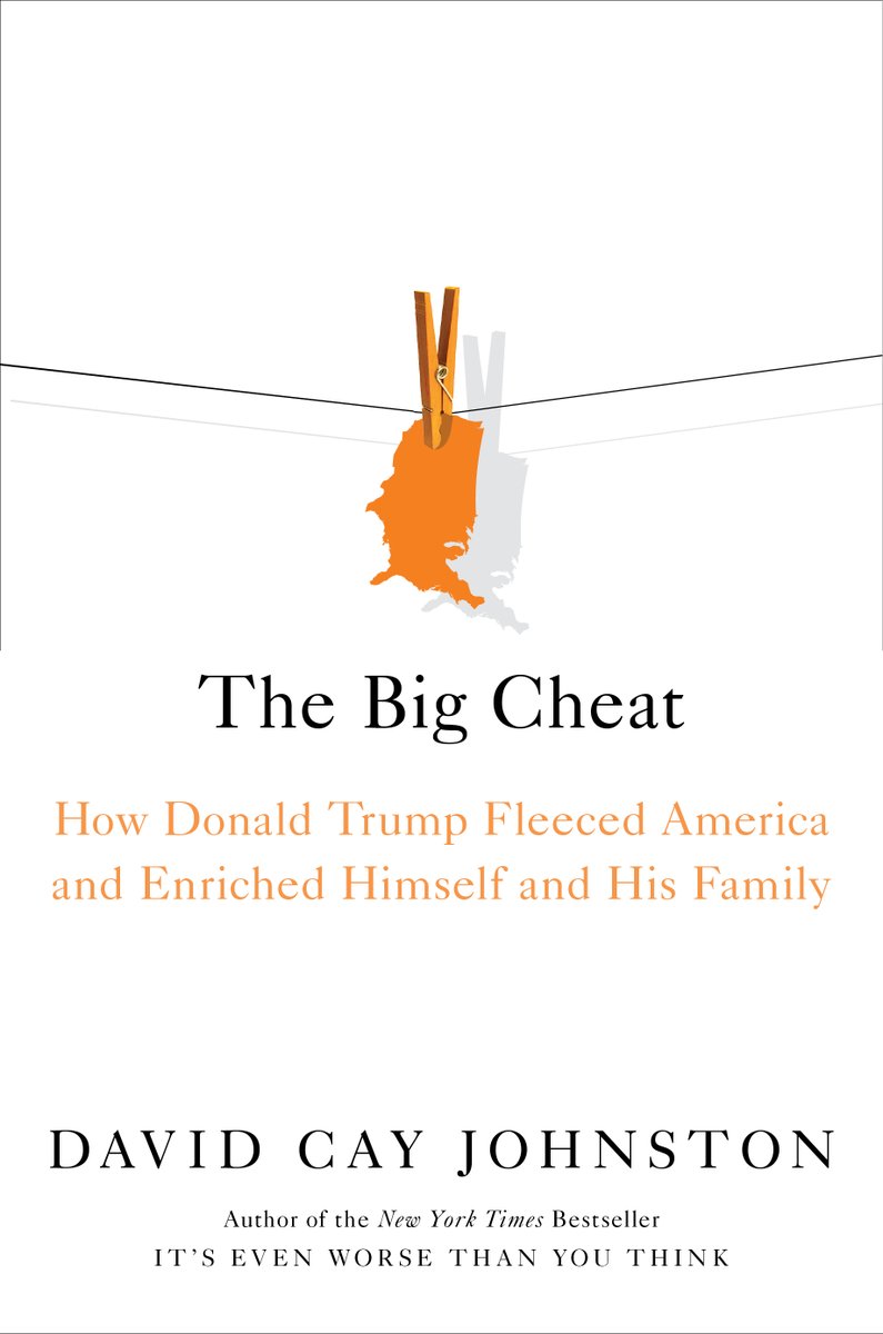 DavidCayJ's tweet photo. “The Pulitzer Prize-winning journalist and longtime Trump-watcher Johnston delivers enough charges to fuel a few hundred indictments.”

       - First line from @KirkusReviews, first to assess The Big Cheat, final volume in my Trump trilogy, which publishes Sept. 28. https://t.co/fqlIHDehUR