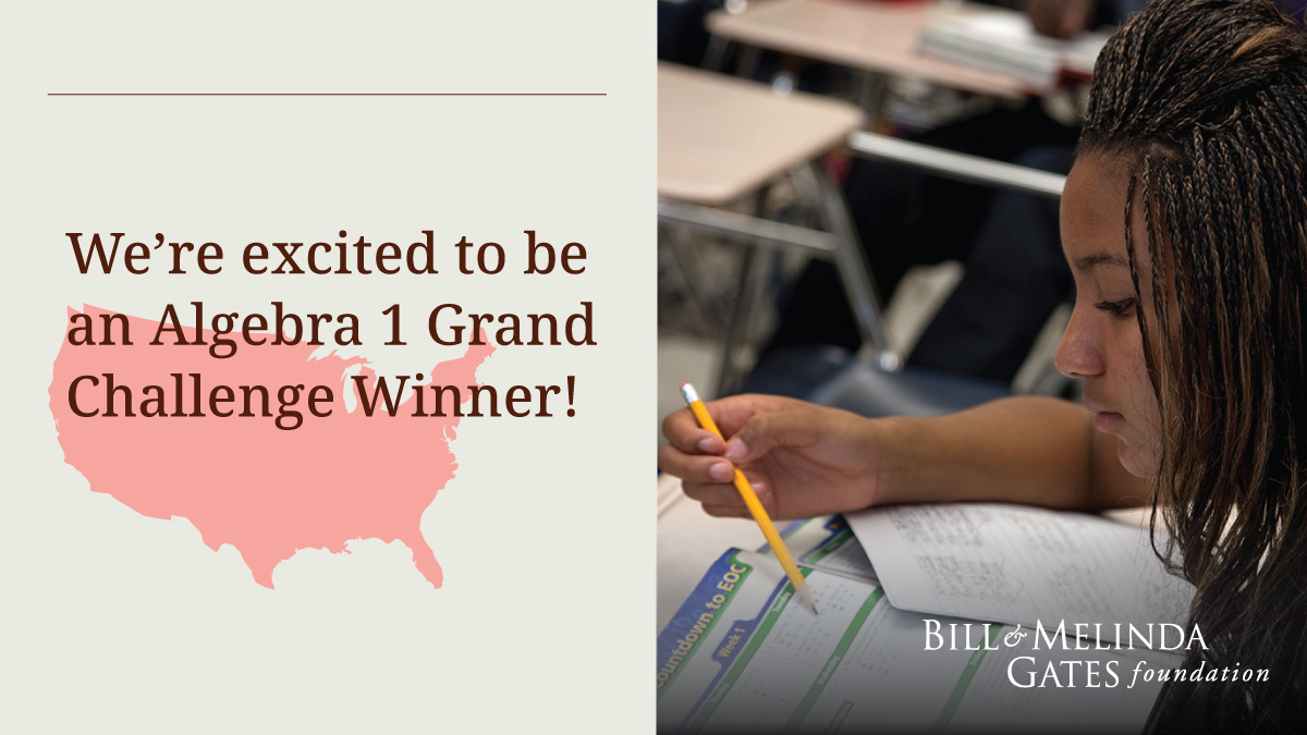 YPeoplesProject's tweet photo. YPP is proud to announce we’ve been selected to be one of the winners of the @gatesfoundation’s Algebra 1 Grand Challenge! We look forward to working with our program partners, to help make math a key to 21st century citizenship. https://t.co/V6GZQH0qMx https://t.co/SVWFOpCKd3