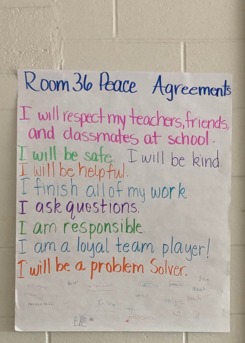 Francis W. Parker Montessori #56
Mrs. Norman's Lower Elementary Class 

"Peace Agreements" Created by the students for their classroom expectations.  

Ready to Learn and Grow!

<a href="/FWParker56/">Francis W. Parker 56</a> #StartStrongIPS <a href="/IPSSchools/">IPS</a> <a href="/DrNHenderson/">Nathalie M Henderson, PhD</a> #IPSMontessori  #StrongerTogetherIPS