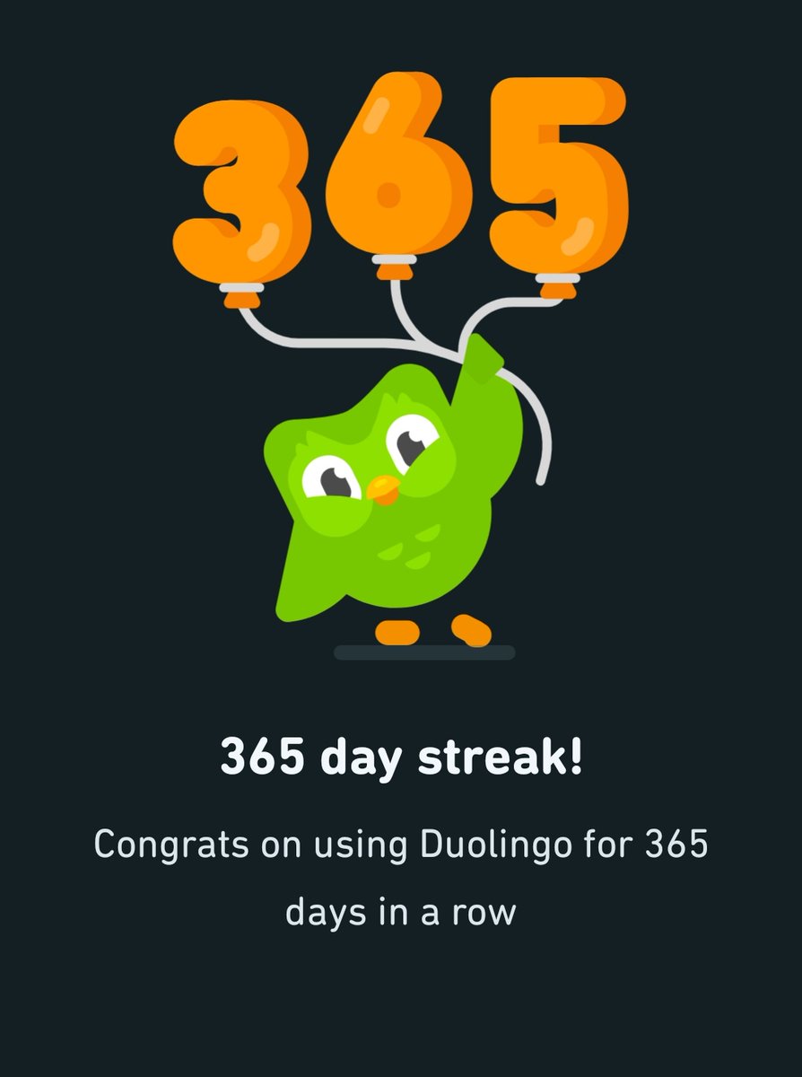 Yo he aprendido español por un año. Feeling pretty good about it #Duolingo