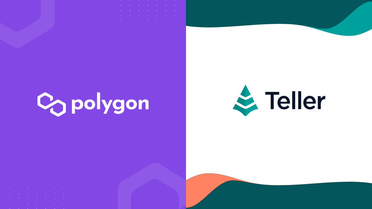 0xPolygon's tweet photo. 📢@useteller is coming to Polygon!
Teller, a credit risk protocol that interacts with data to calculate default risk and offer unsecured crypto-asset loans is now available for #Polygon users.
🌐 Learn more: https://t.co/pUkeXs2BmR https://t.co/xR4ibamGOj