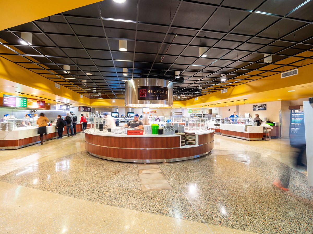 Multiteria's tweet photo. UNIVERSITY OF WISCONSIN – (Platteville Markee Pioneer Student Center) - The university required a complete redesign of their retail dining space to accomplish their goals of improving utilization of space with a high end counter design. https://t.co/ZT1eTc2Jmn https://t.co/HWHE0rYKl2