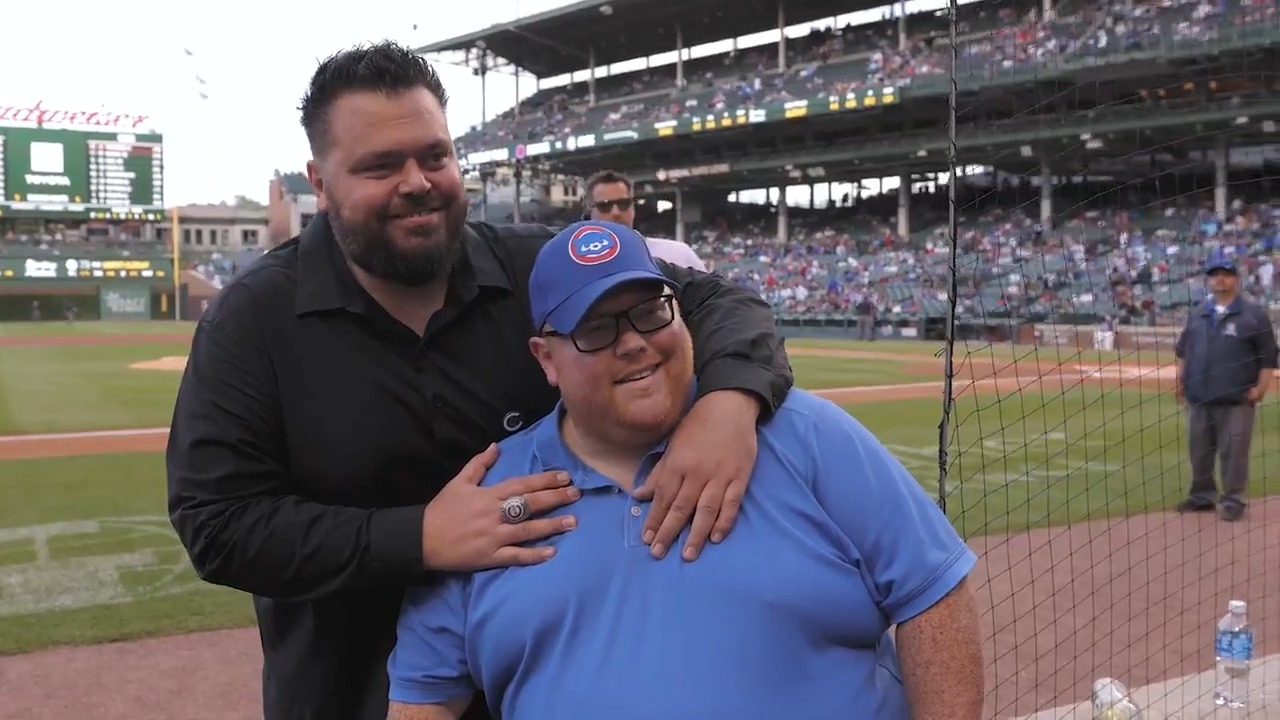 Chicago Cubs on Twitter "Anthem singer John Vincent is reunited with