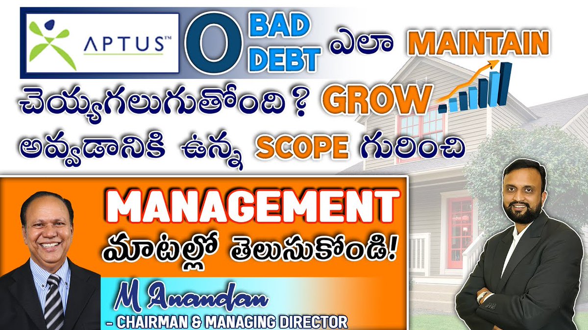 Moneypurseadv's tweet photo. Video link 👉 https://t.co/GjKUDqXRMs #StockMarket #stocks #StocksToWatch #stockmarkets #AptusValueHousingFinance #aptusipo #managementinterview https://t.co/CALU0LRqvq