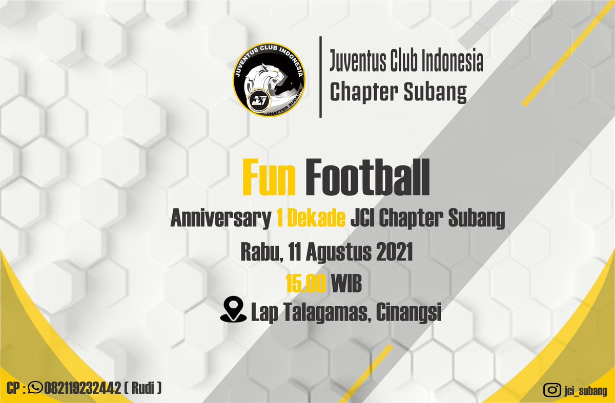 Hayu ramaikan lur. Terbuka untuk seluruh juventini.