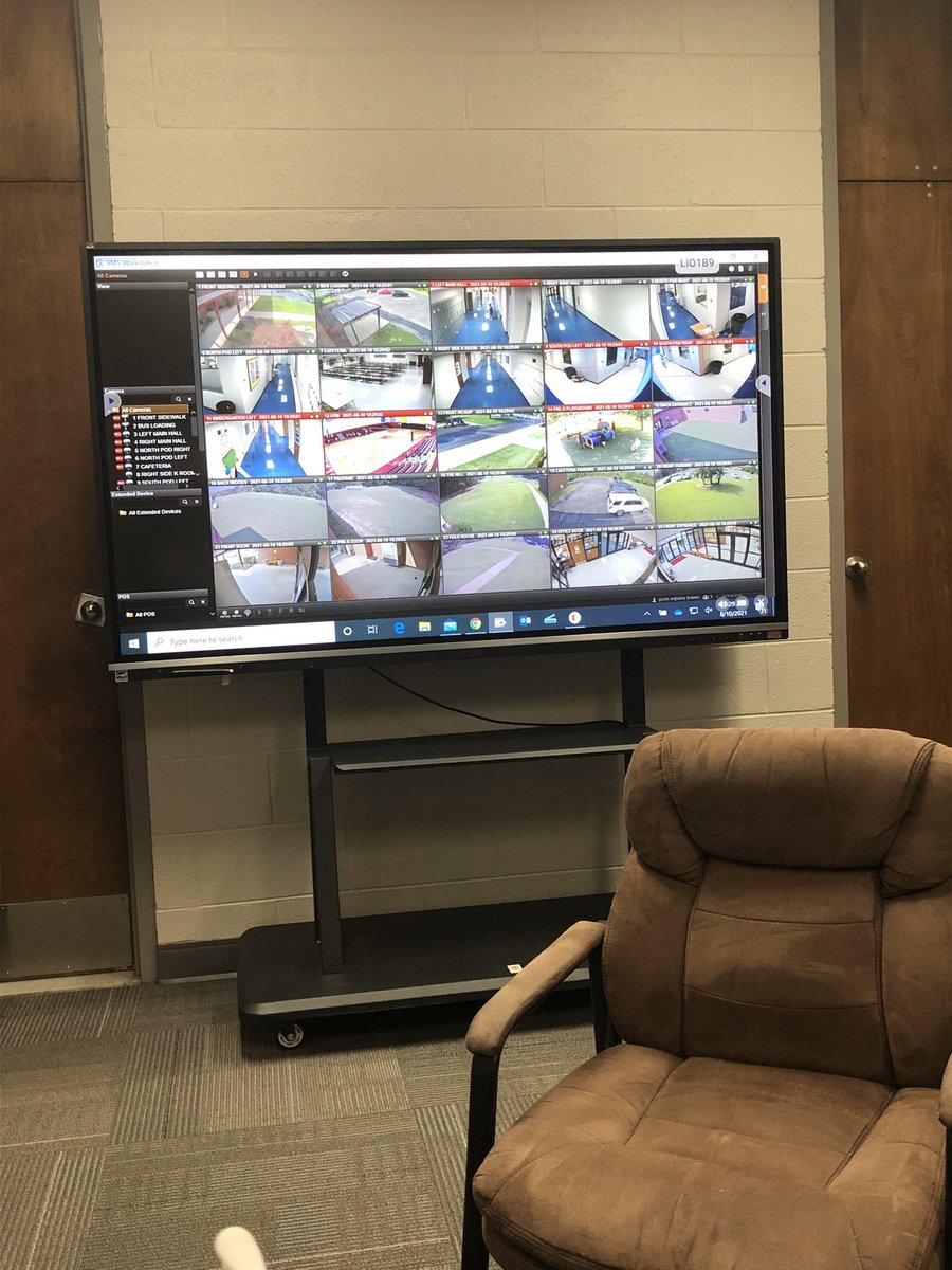 NOLACHUCKEY's tweet photo. KEEPING KIDS SAFE ! 

We have updated our camera system to cover more of our building and grounds. I also can project the cameras to a Large Viewsonic Board in my office. My SRO and both secretaries have their cameras on a monitor as well.

Doing our BEST to PROTECT OUR KIDS❤️ https://t.co/AEmkYODvI5