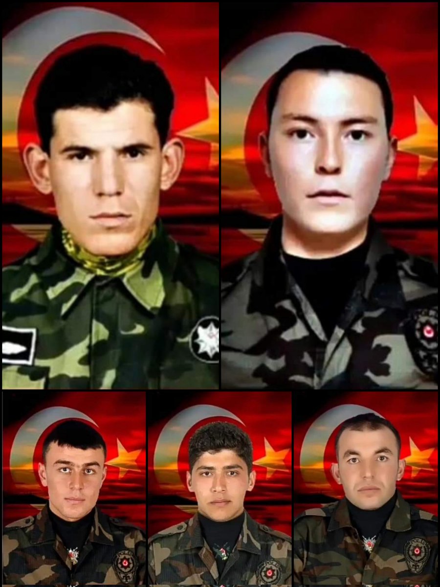 10 Ağustos 2015, Silopi şehitlerimiz:

🇹🇷 Şehit PÖH Nurettin Ademoğlu (Kahramanmaraş)

🇹🇷 Şehit PÖH Şahin Polat Aydın (Ankara)

🇹🇷 Şehit PÖH Savaş Akyol (Yozgat)

🇹🇷 Şehit PÖH Mustafa Yahya Mertcan (Erzincan)

🇹🇷 Şehit PÖH Resul Kayaoğlu (Elazığ)

Vatan size minnettardır.