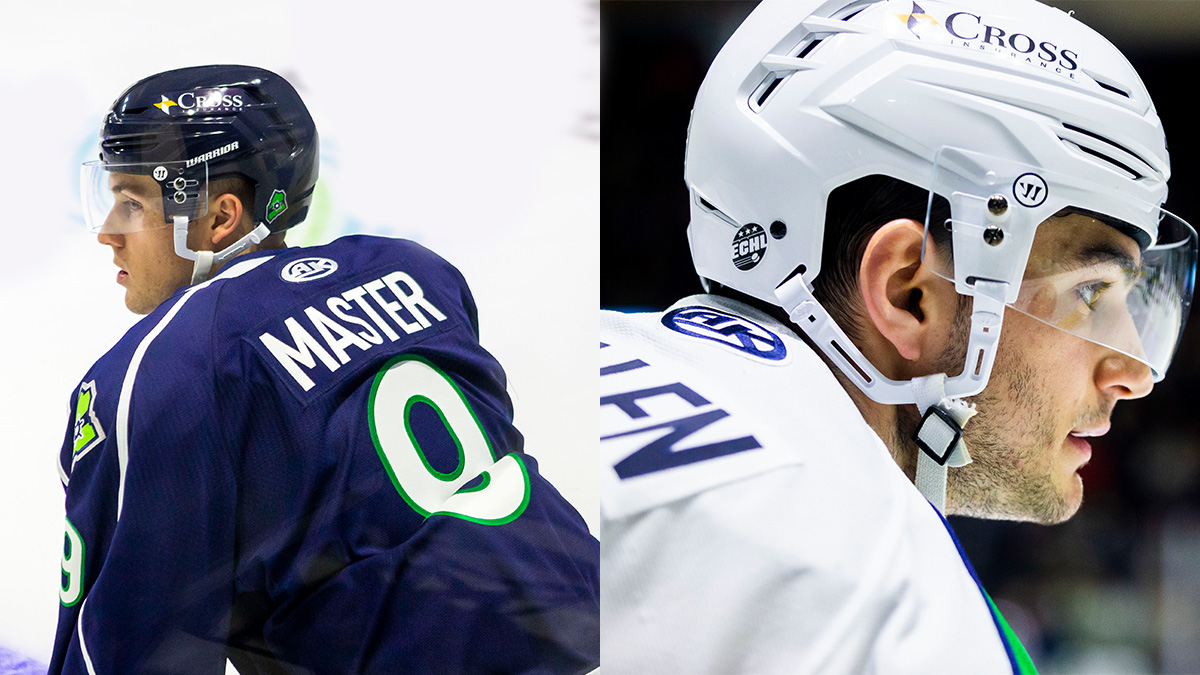MarinersOfMaine's tweet photo. 🚨PLAYER SIGNINGS: The Mariners are bringing back forward Nick Master and defenseman Nate Kallen!

READ MORE: https://t.co/xymnraz97m

#SomethingsBruin https://t.co/SvRNfFHd2n