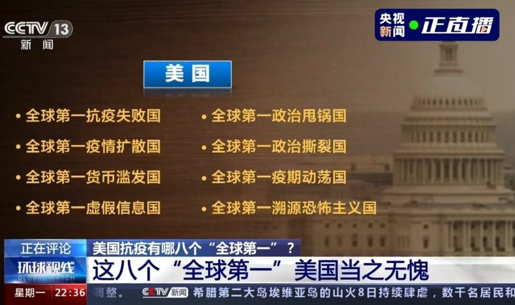 Yiwen Zhan 战艺文 On August 9 Three Chinese Think Tanks Jointly Released A Report Titled The Truth About America S Fight Against Covid 19 These Eight World Firsts The United States