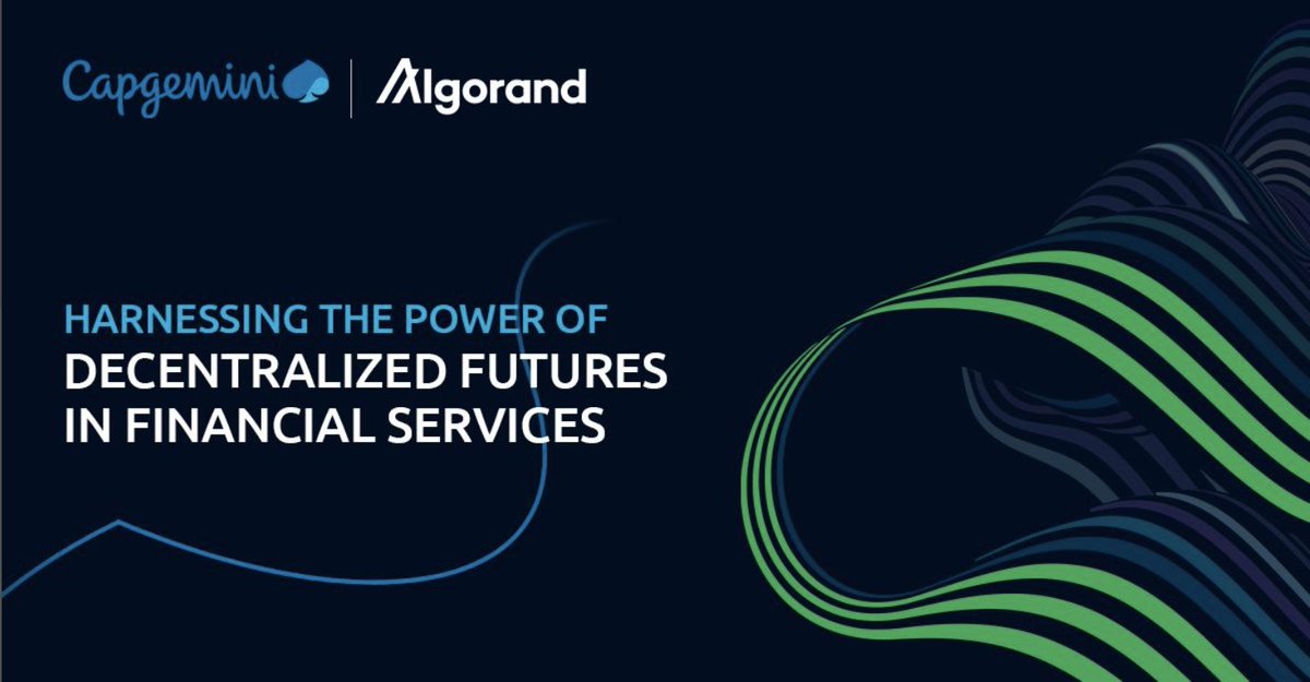 NoreenHafez2's tweet image. @Algorand is excited to work with @Capgemini Financial  Services Team to introduce our unique PPoS blockchain technology to more #FutureFi projects; transforming industries &amp;amp; uncovering opportunities. Looking forward to this important collaboration. #blockchain #decentralization