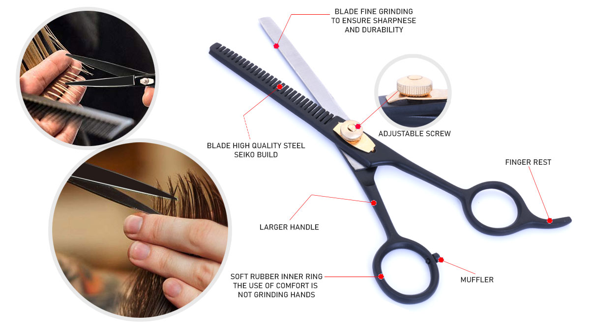 jimy Professional Hair Scissors 6.5 Stainless Steel Sharp, Smooth Razor  Edge Series Hair Cutting Salon Scissors for Women and Men (Barber Shears)  Barber Scissors