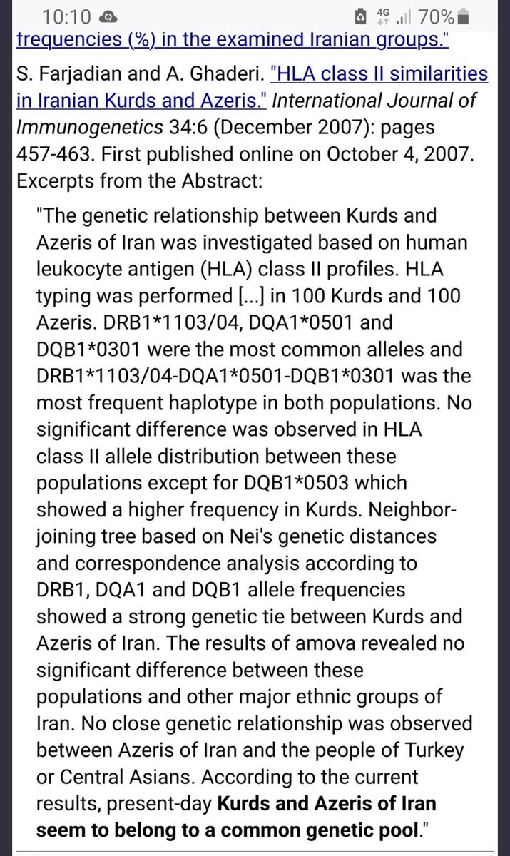 Al sana genetik araştırma. Kürtler ve İranlı Azeriler aynı gen havuzuna aittir diyor. Ben bilime bakarım siz ise götünüzden element uyduruyorsunuz ve uydurmaya devam ediyorsunuz. Sizden adam olunmaz sizden bi bok olunmaz.