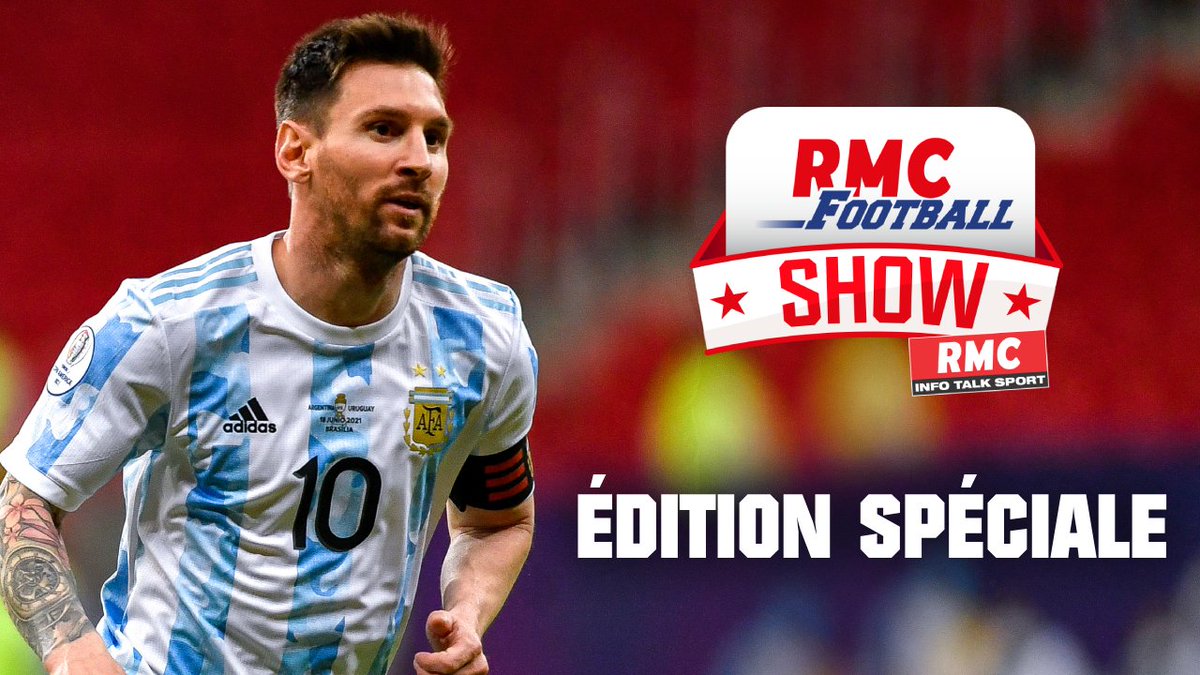 RMCFootShow's tweet photo. 🚨 Messi arrive à Paris !

🎙 ÉDITION SPÉCIALE du RMC Football Show ce mardi après-midi dès 15h et jusqu'à minuit ! #rmclive https://t.co/8suibKj7Mj