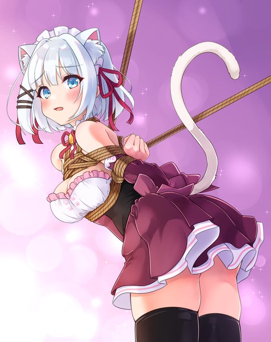 たんもしのシエスタさんが猫耳メイド可愛かったので縛っておきました。 