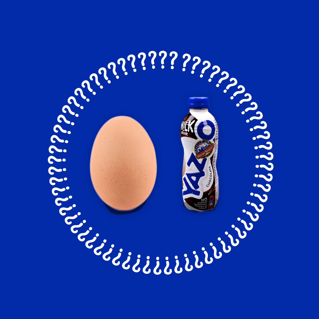YAZOODrinks's tweet photo. A question as old as time...

Which came first? The YAZOO or the Egg? 

#YAZOO #shakeitup #milkpost https://t.co/Sqp9rV8TLx